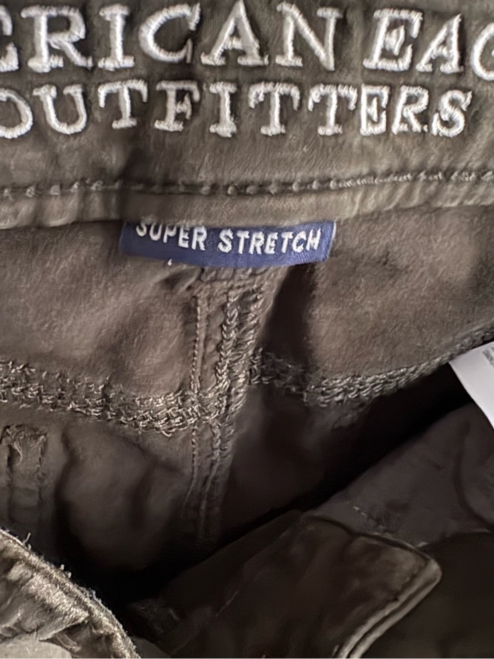 American Eagle Outfitters Olive Green Super Stretch Pants - Picture 5 of 5